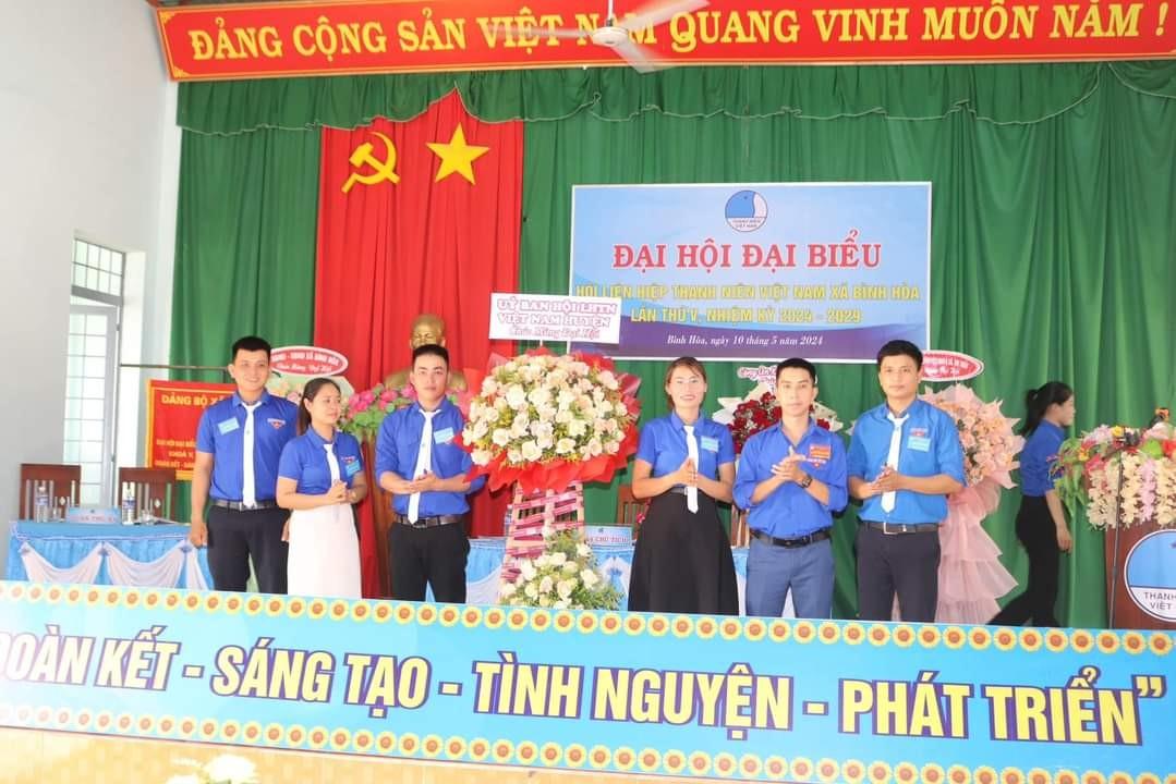 XÃ BÌNH HÒA TỔ CHỨC ĐẠI HỘI ĐẠI BIỂU HỘI LIÊN HIỆP THANH NIÊN VIỆT NAM LẦN THỨ V, NHIỆM KỲ 2024 - 2029